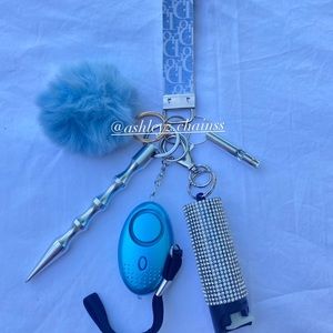 Luxury safety keychain